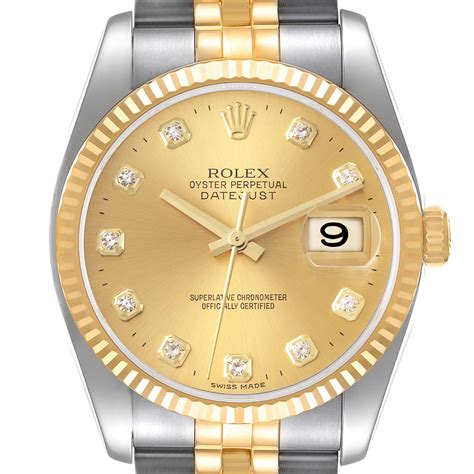 rolex datejust 36mm steel yellow gold diamond bezel|Rolex 2022 release Datejust 36.